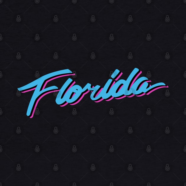 Florida Vice Blue by Fish & Cats Shop